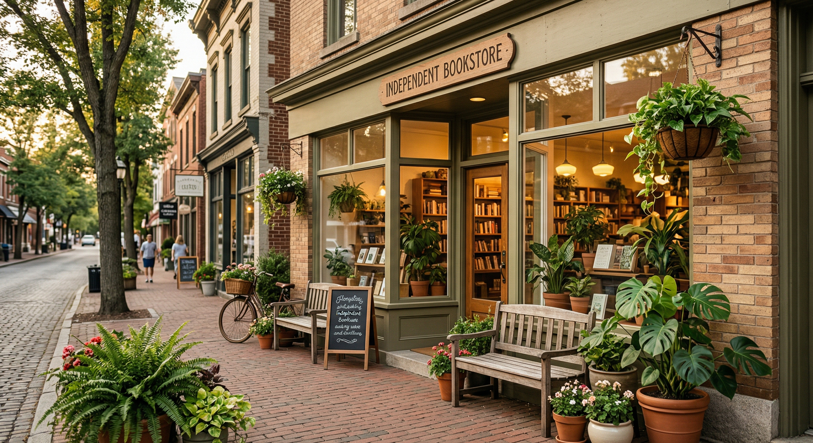 Leaf and Letter storefront inviting passersby inside