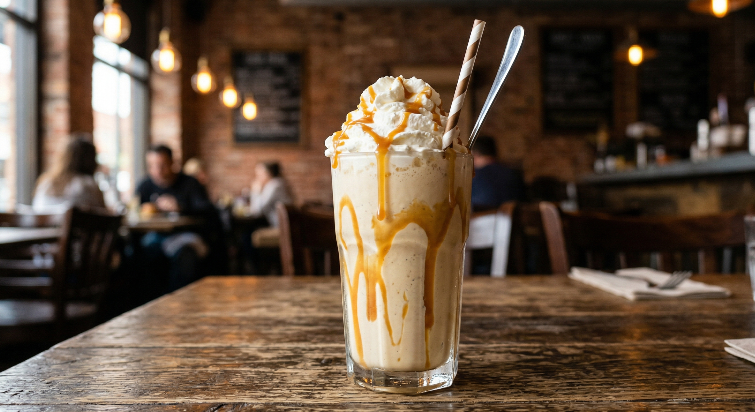 Thick hand-spun milkshake