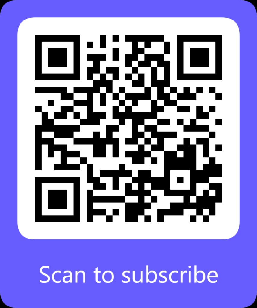 QR code to subscribe to the monthly care plan
